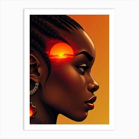 Afro-American Woman Art Print