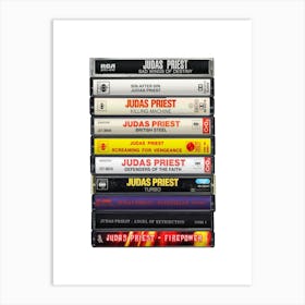 Judas Priest - Albums - Cassette Print Art Print