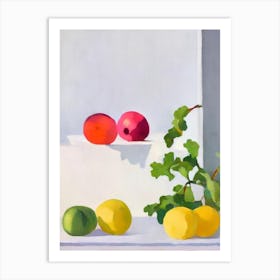 Kohlrabi 2 Tablescape vegetable Art Print