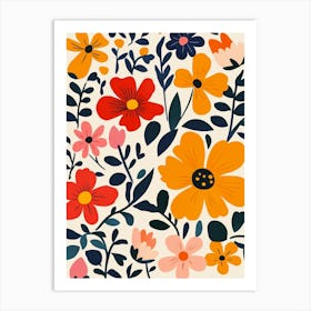 Floral Pattern 5 Art Print