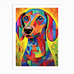 Dachshund dog poster Art Print