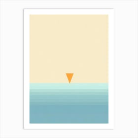 Triangle In The Water Art Print