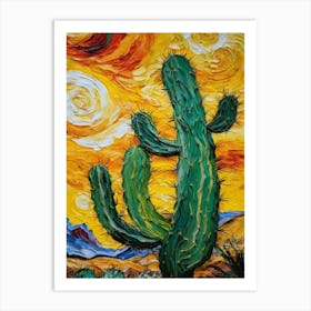 Cactus Painting Art Print