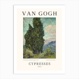 Cypresses - Van Gogh Poster Art Print