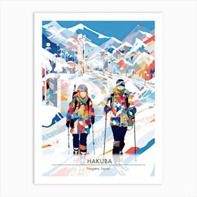 Hakuba   Nagano Japan, Ski Resort Poster Illustration 0 Art Print