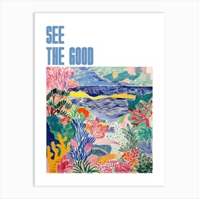 See The Good Poster Seascape Dream Matisse Style 3 Art Print