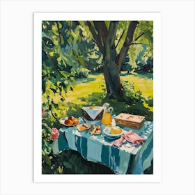 Picnic In The Garden - expressionism 5 Art Print