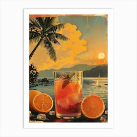 Drink At The Beach Art Print