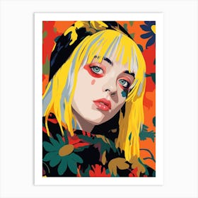 Billie Eilish Matisse Portrait 1 Art Print