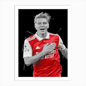 Martin Ødegaard Arsenal 2 Art Print