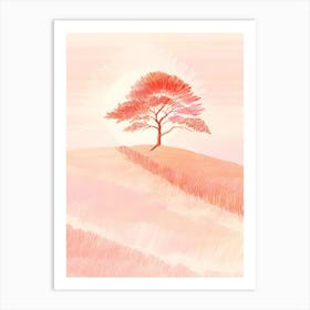 Lone Tree On A Hill Art Print