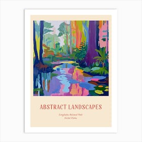 Colourful Abstract Everglades National Park Usa 5 Poster Art Print