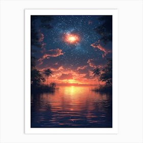 Sky At Night 1 Art Print