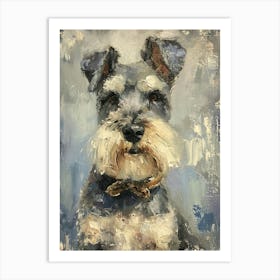 Miniature Schnauzer Acrylic Painting 5 Art Print