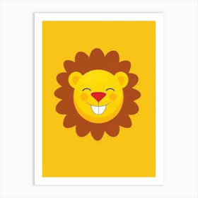 Lion Face Art Print