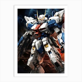 Gundam Robot 3 Art Print