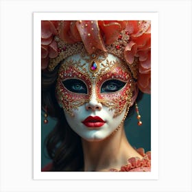 Venice Mask Art Print