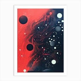 Mid Centure Modern Space Art Print