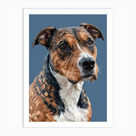 Portrait Of A Dog Art Print