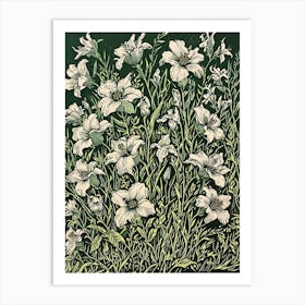 White Flowers 1 Art Print