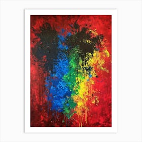 Rainbow Heart Art Print