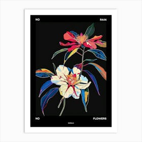 No Rain No Flowers Poster Camellia 4 Art Print