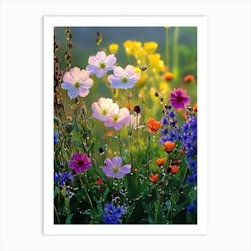 Flowers In The Garden 6 Art Print