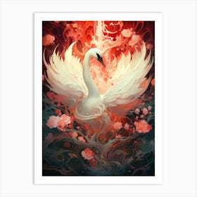 Swan Art Art Print