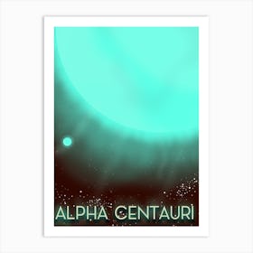 Alpha Centauri Space Art Art Print