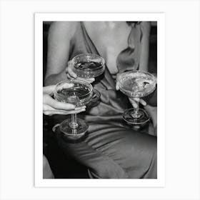 Cocktail Cheers Art Print