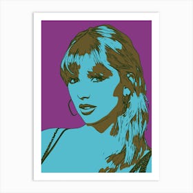 Taylor Swift Portrait Abstract Geometric (12) Art Print