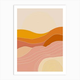 Abstract Landscape Painting 1 Art Print