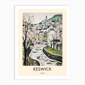 Keswick (Cumbria) Painting 4 Travel Poster Art Print