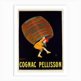 Vintage Pellisson Cognac Poster Art Print