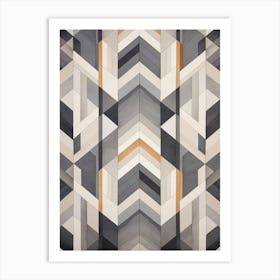 Technology Abstract Geometric Pattern 6 Art Print