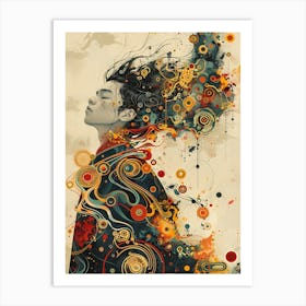 Abstract Painting Woman Art Print