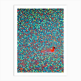 Canada Goose Yayoi Kusama Style Illustration Bird Art Print