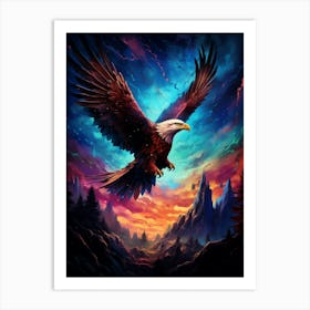 Eagle In Flight Art Print