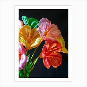 Bright Inflatable Flowers Evening Primrose 1 Art Print