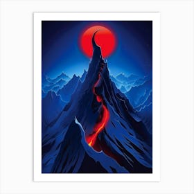 Red Mountain Art Print