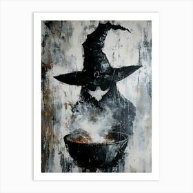 Witch In A Bowl Art Print