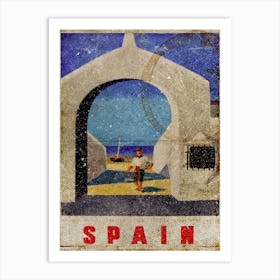 Vintage Travel Poster ― Spain Art Print