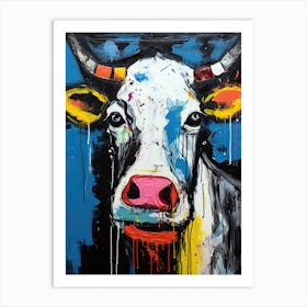 Cow Street art Art Print