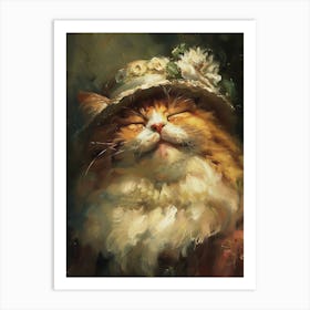 Portrait Of A Cat Art Print