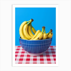 Bananas In A Bowl Photographic Style Art Print