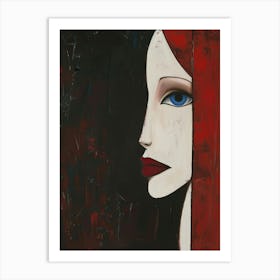 Red Haired Woman 2 Art Print