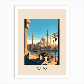 Cairo Egypt 2 Vintage Travel Poster Art Print