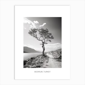 Poster Of Crete, Greece, Photography In Black And White 4 Art Print