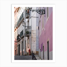 Alfama Enchanting Streets Lisbon Artful Essence Art Print