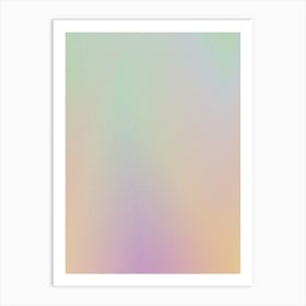 Rainbow Holographic Background Art Print